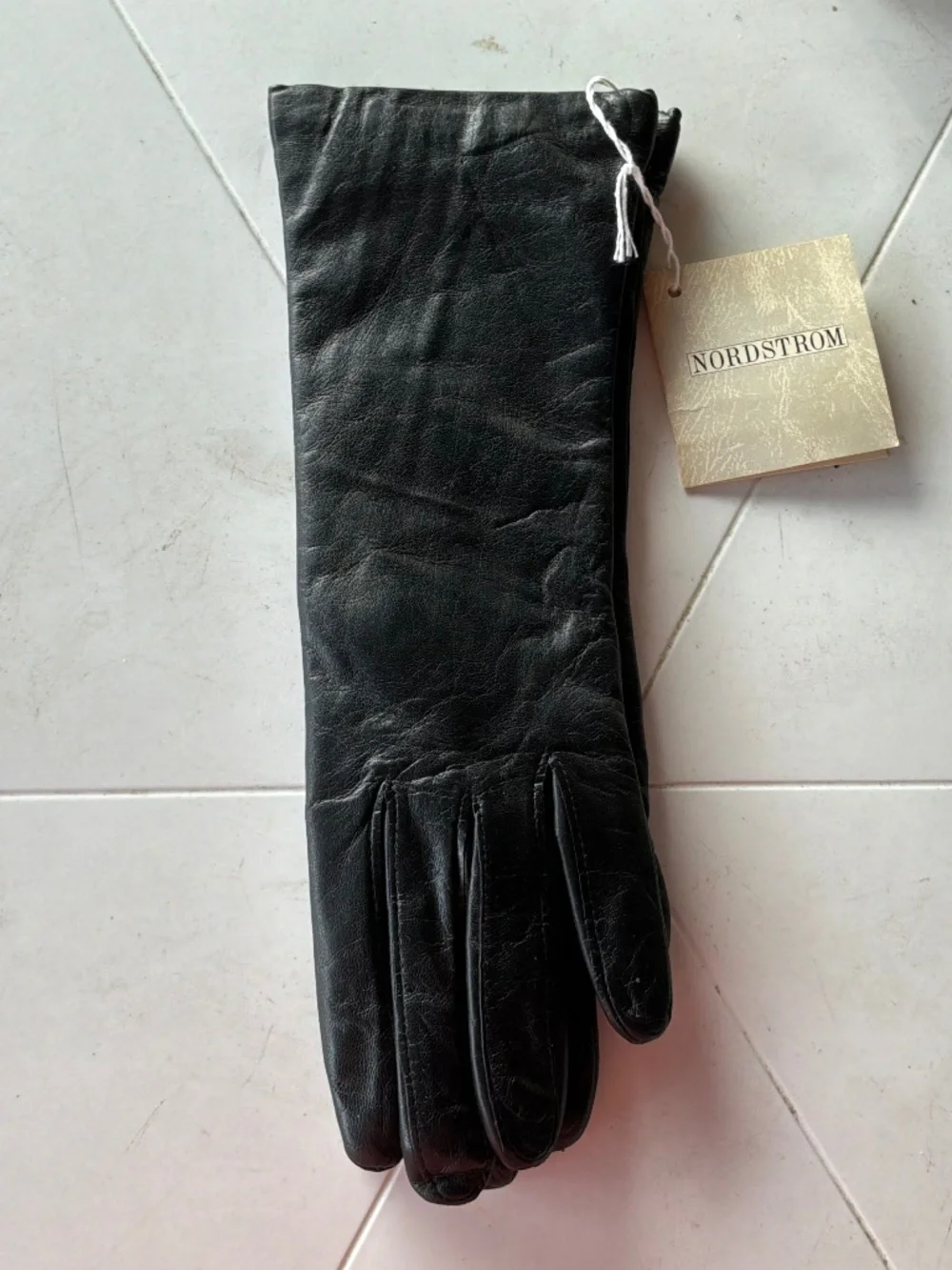 NORDSTROM CASHMERE-LINED LEATHER GLOVES
